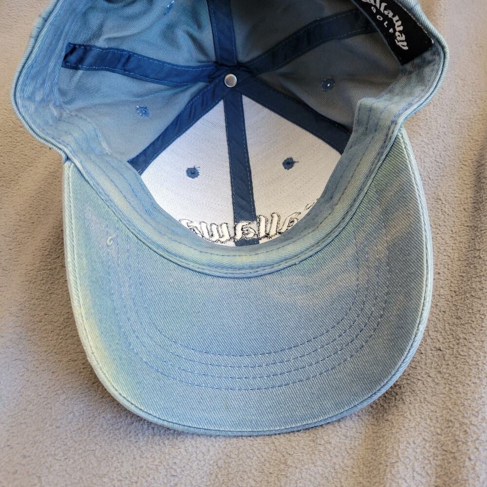CALLAWAY GOLF Hat Cap Teal Adjustable Big Bertha Breathable Brass Finish Buckle - Picture 6 of 8
